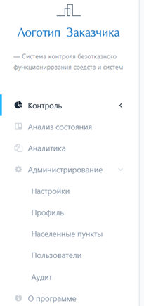 Рисунок 2 – Навигационное меню