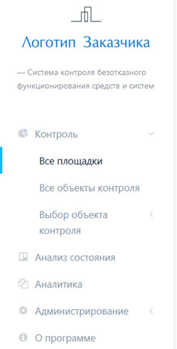 Рисунок 2 – Навигационное меню